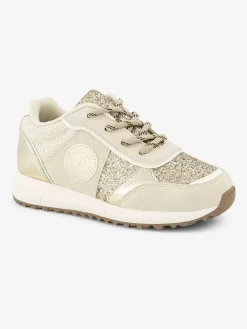 Beige Chunky Sneaker Glitters