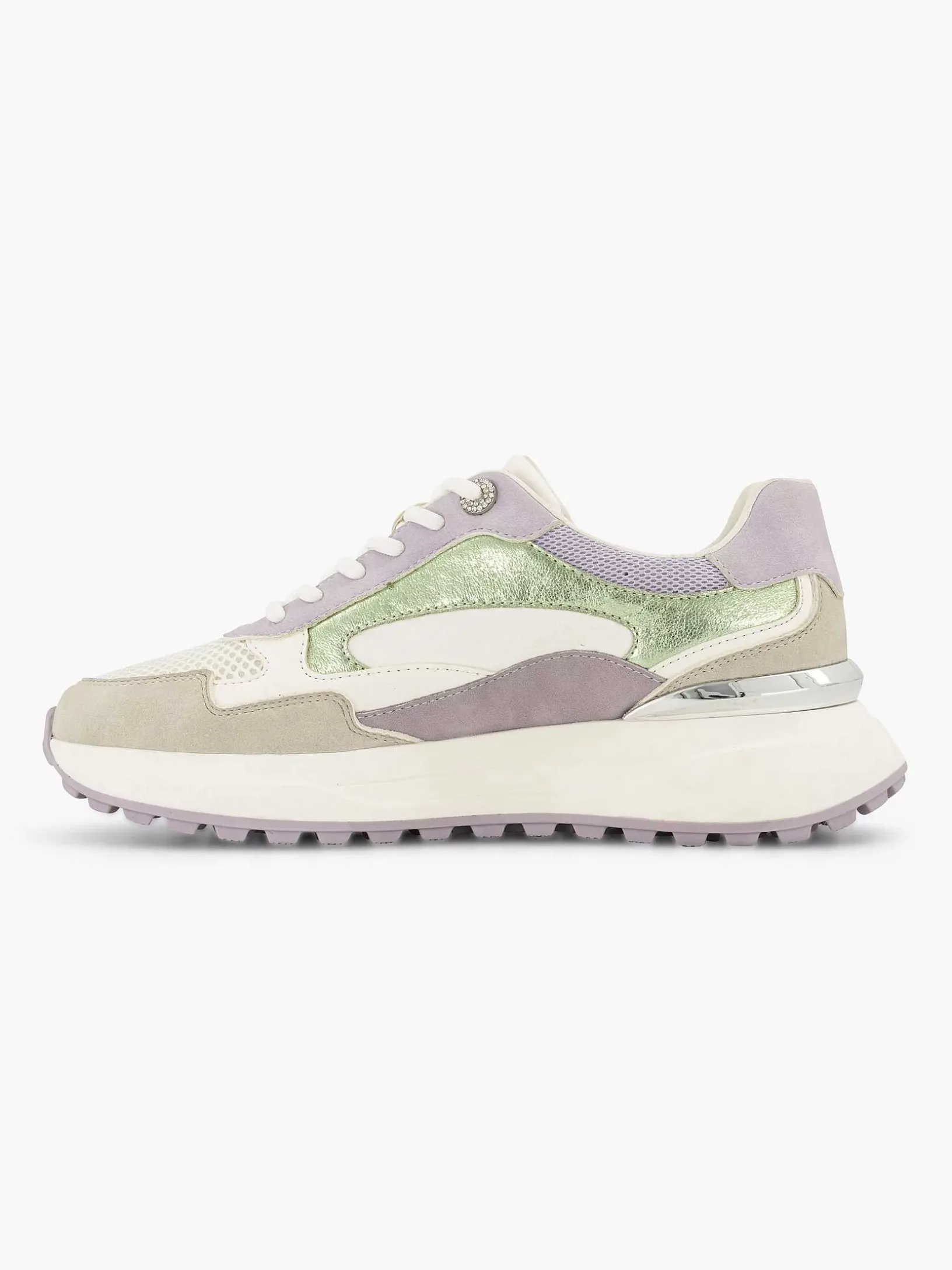 Beige Chunky Sneaker Glitter
