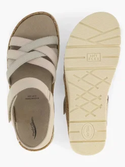 Beige Comfort Sandaal