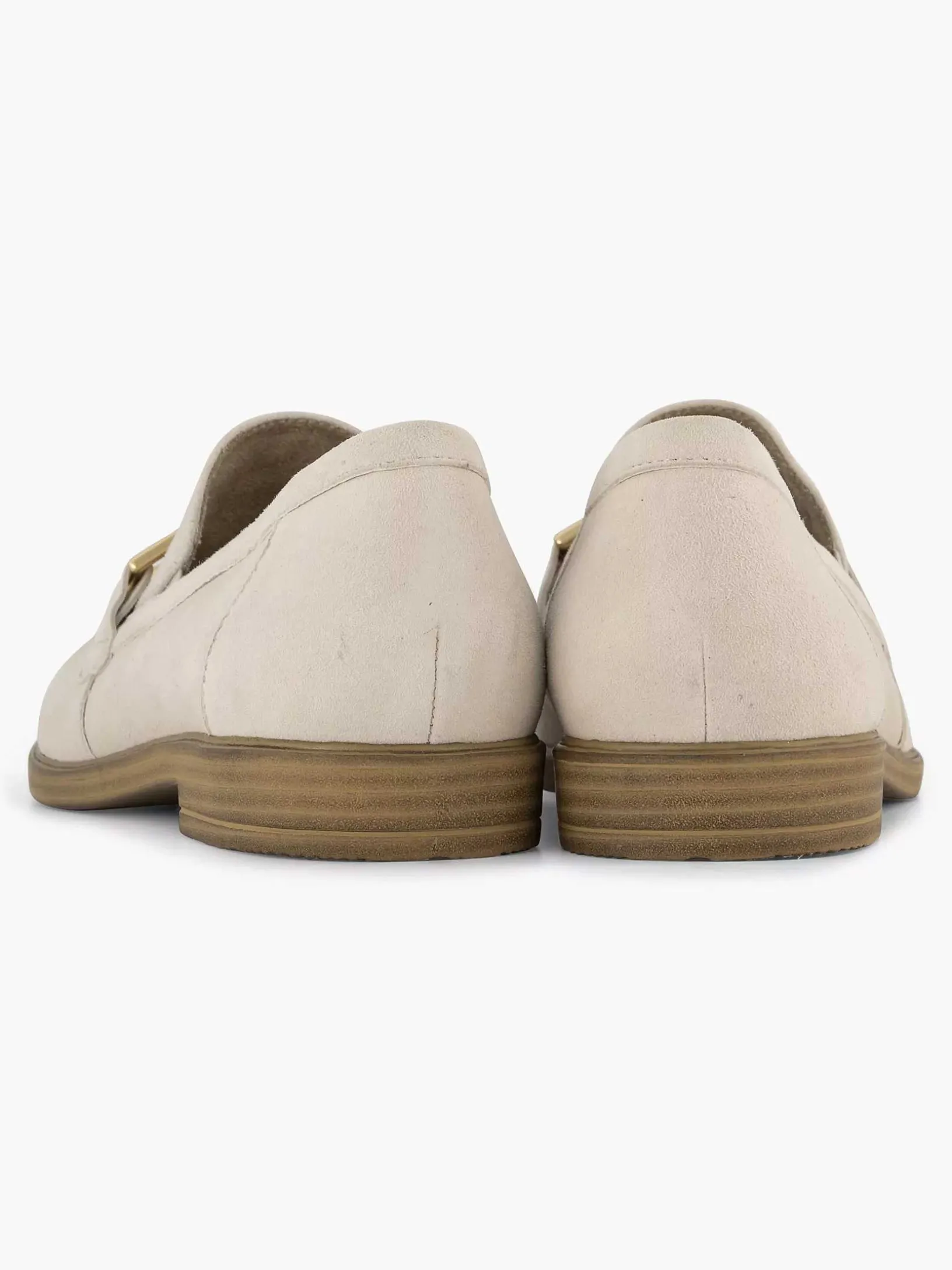 Beige Leren Instapper