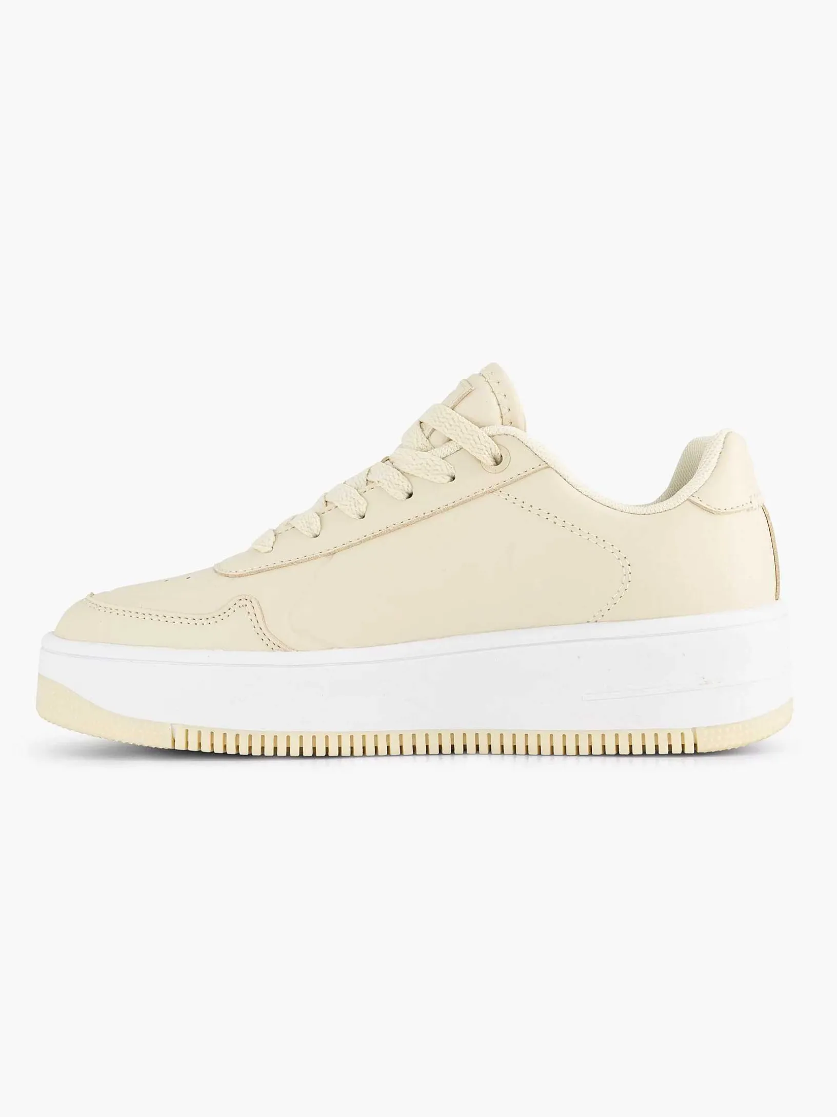 Beige Rebound Platform Low