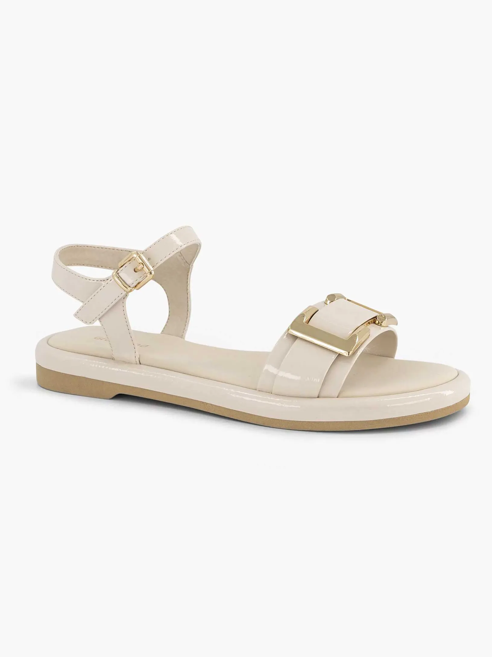 Beige Sandaal Siergesp