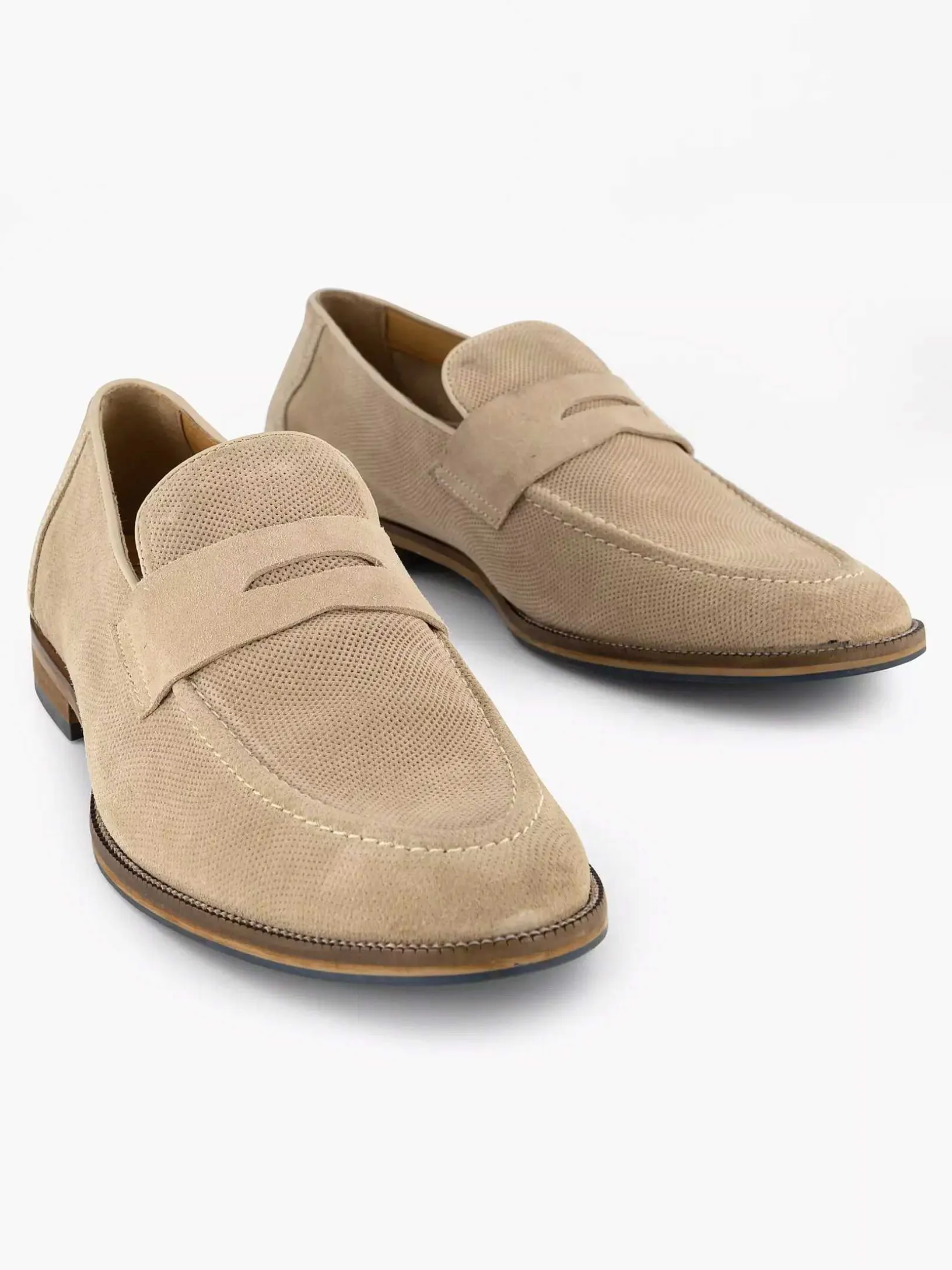 Beige Suede Instapper