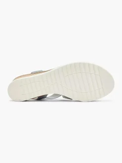 Blauwe Sandalette Sleehak