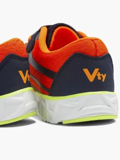 Blauwe Sneaker Elastische Veter