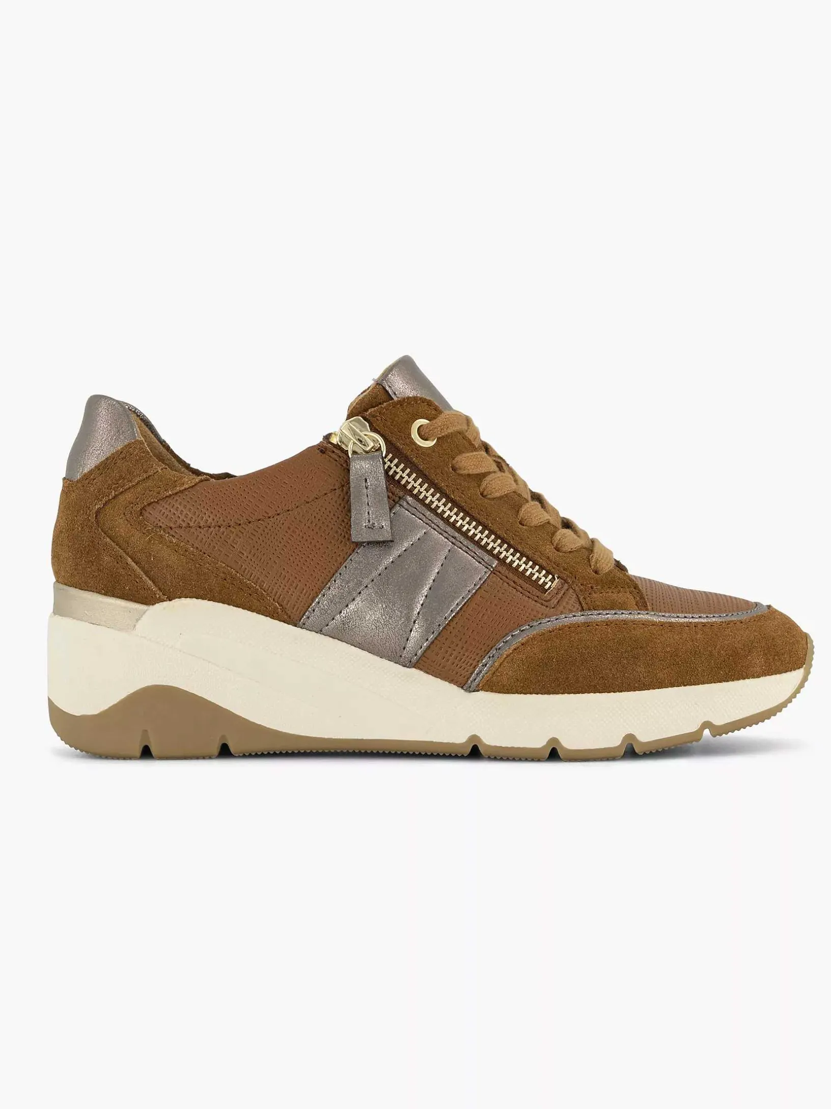 Bruine Leren Comfort Sneaker