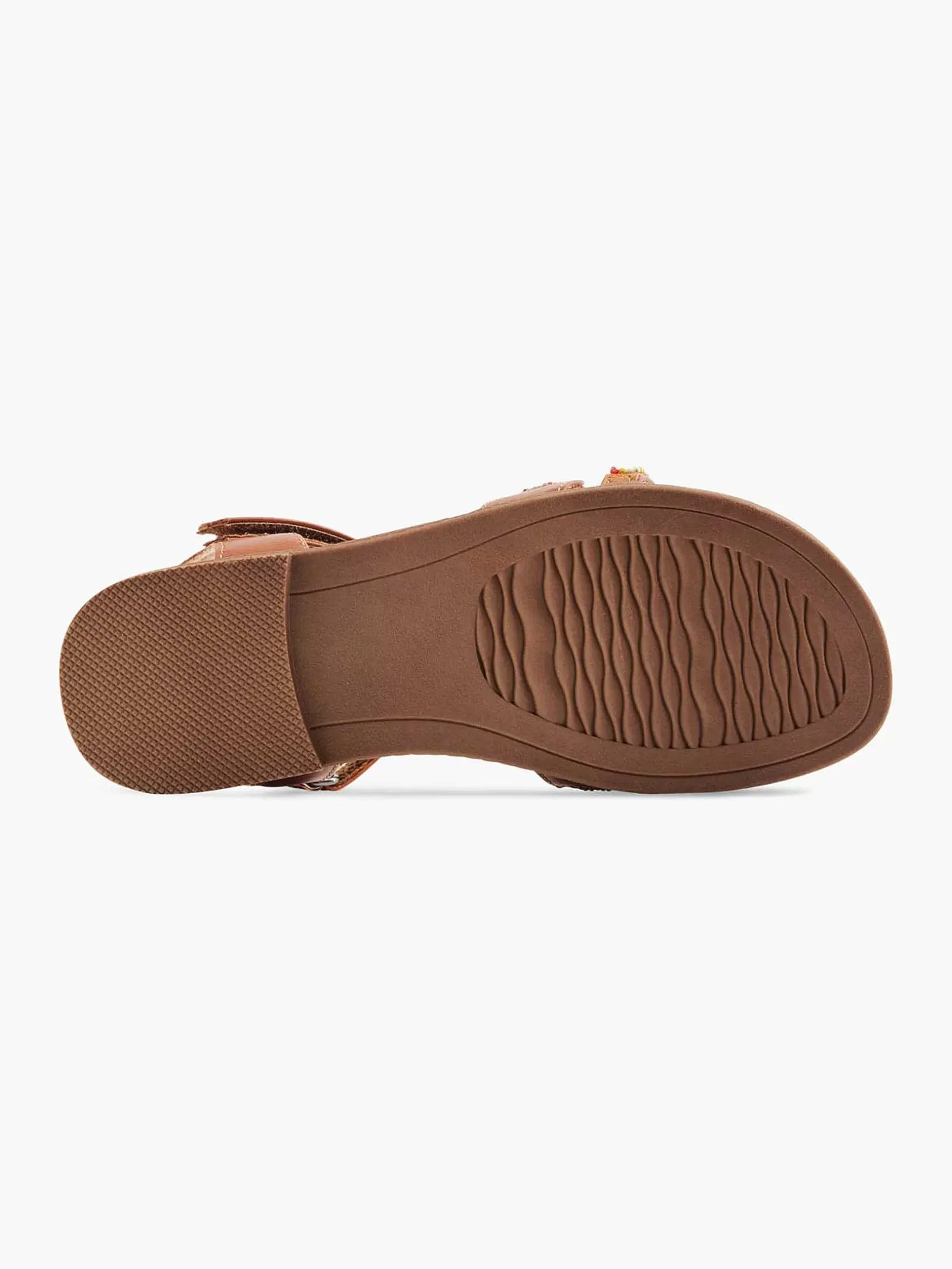 Cognac Sandaal Kralen