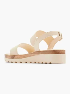 Creme Platform Sandaal
