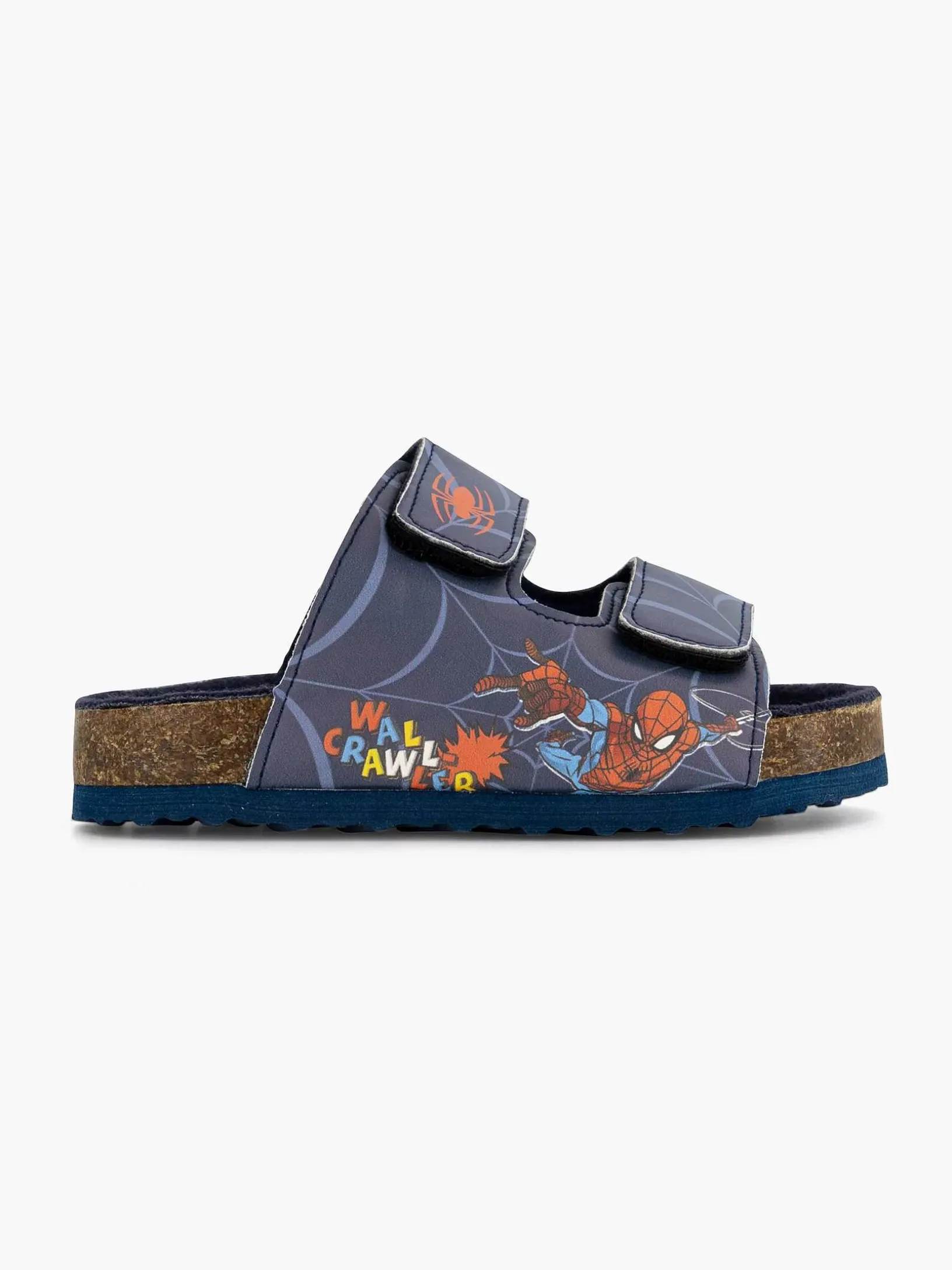 Donkerblauwe Slipper Spiderman