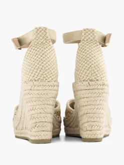 Gouden Espadrille Sleehak