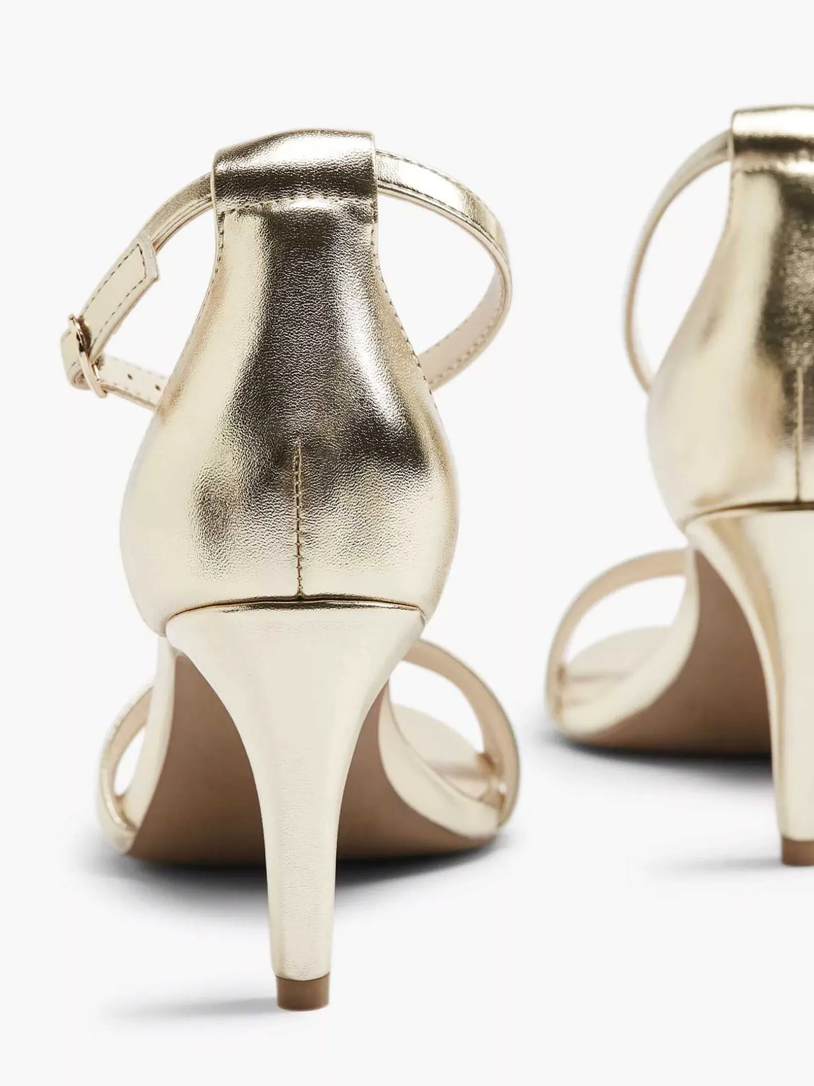 Gouden Sandalette Metallic