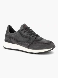 Grijze Leren Sneaker
