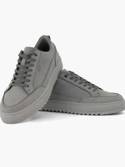 Grijze Leren Sneaker