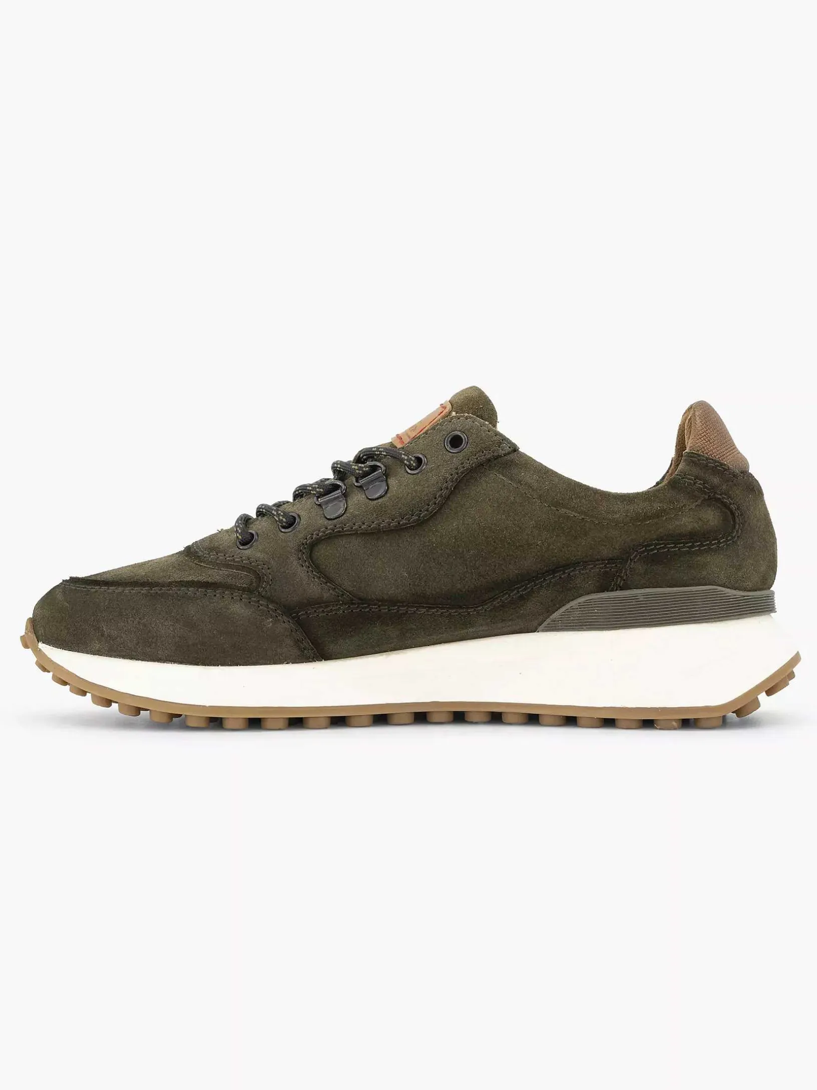 Groene Leren Chunky Sneaker