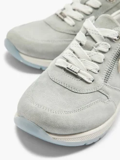 Lichtblauwe Leren Sneaker