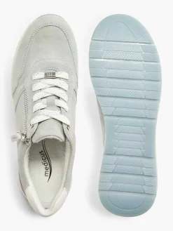 Lichtblauwe Leren Sneaker