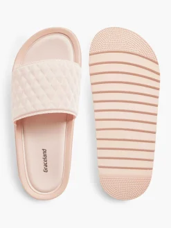 Roze Slipper Doorgestikt