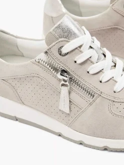 Taupe Leren Sneaker