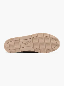 Taupe Leren Sneaker