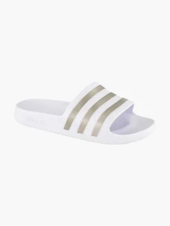 Witte Adilette Aqua