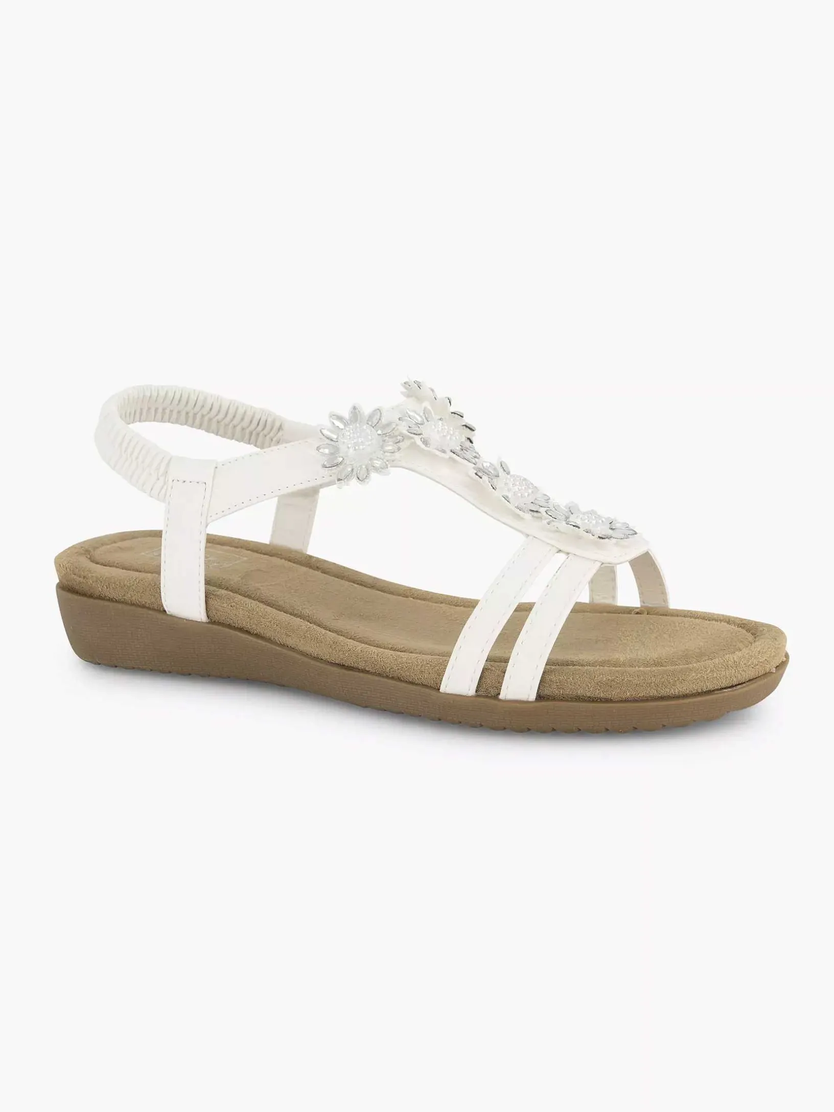 Witte Comfort Sandaal