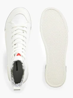 Witte Hoge Canvas Sneaker Hartje