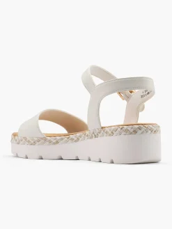 Witte Platform Sandaal