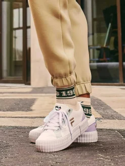 Witte Platform Sneaker