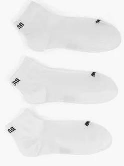 Witte Puma Quarter Plain 3 Pak 43-46
