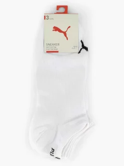 Witte Puma Sneaker Plain 3 Pak 43-46