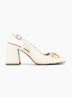 Witte Slingback
