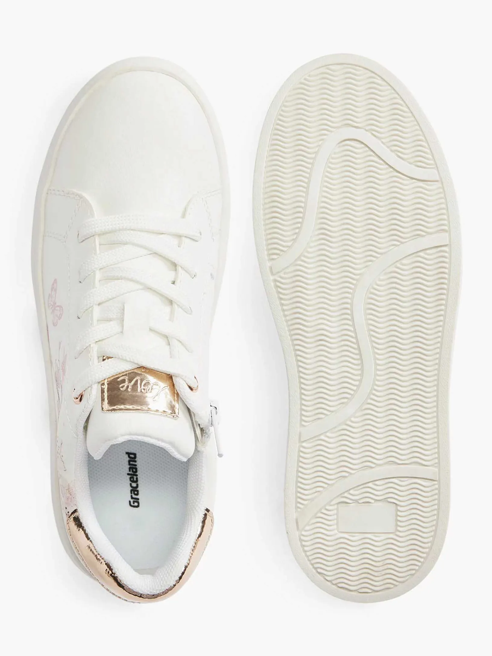 Witte Sneaker Bloemenprint