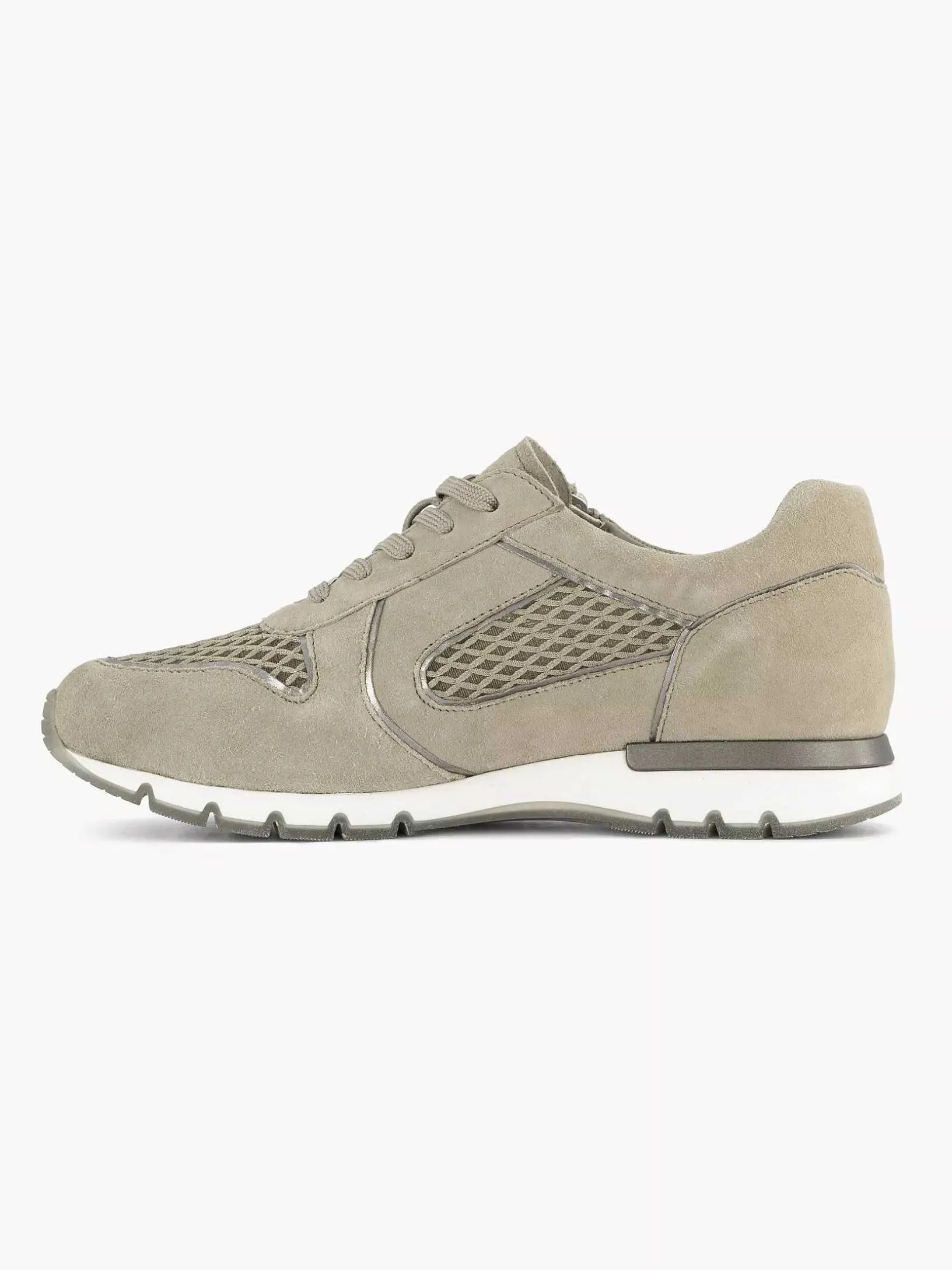 Zandkleurige Leren Comfort Sneaker