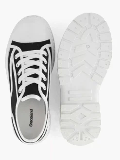 Zwarte Canvas Chunky Sneaker