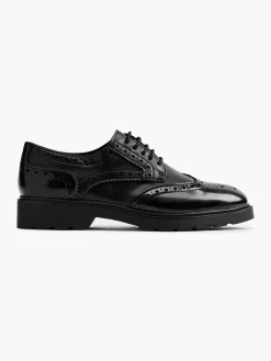 Zwarte Chunky Veterschoen