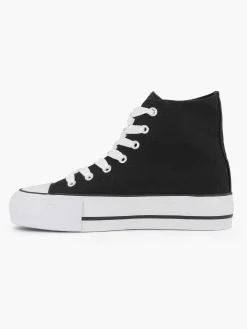 Zwarte Hoge Canvas Sneaker