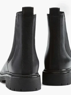 Zwarte Leren Chelsea Boot