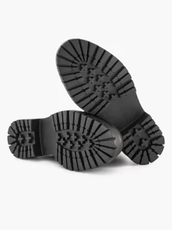 Zwarte Leren Veterboot
