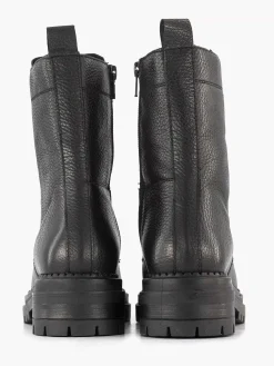 Zwarte Leren Veterboot