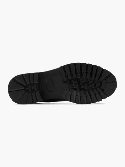 Zwarte Leren Veterboot