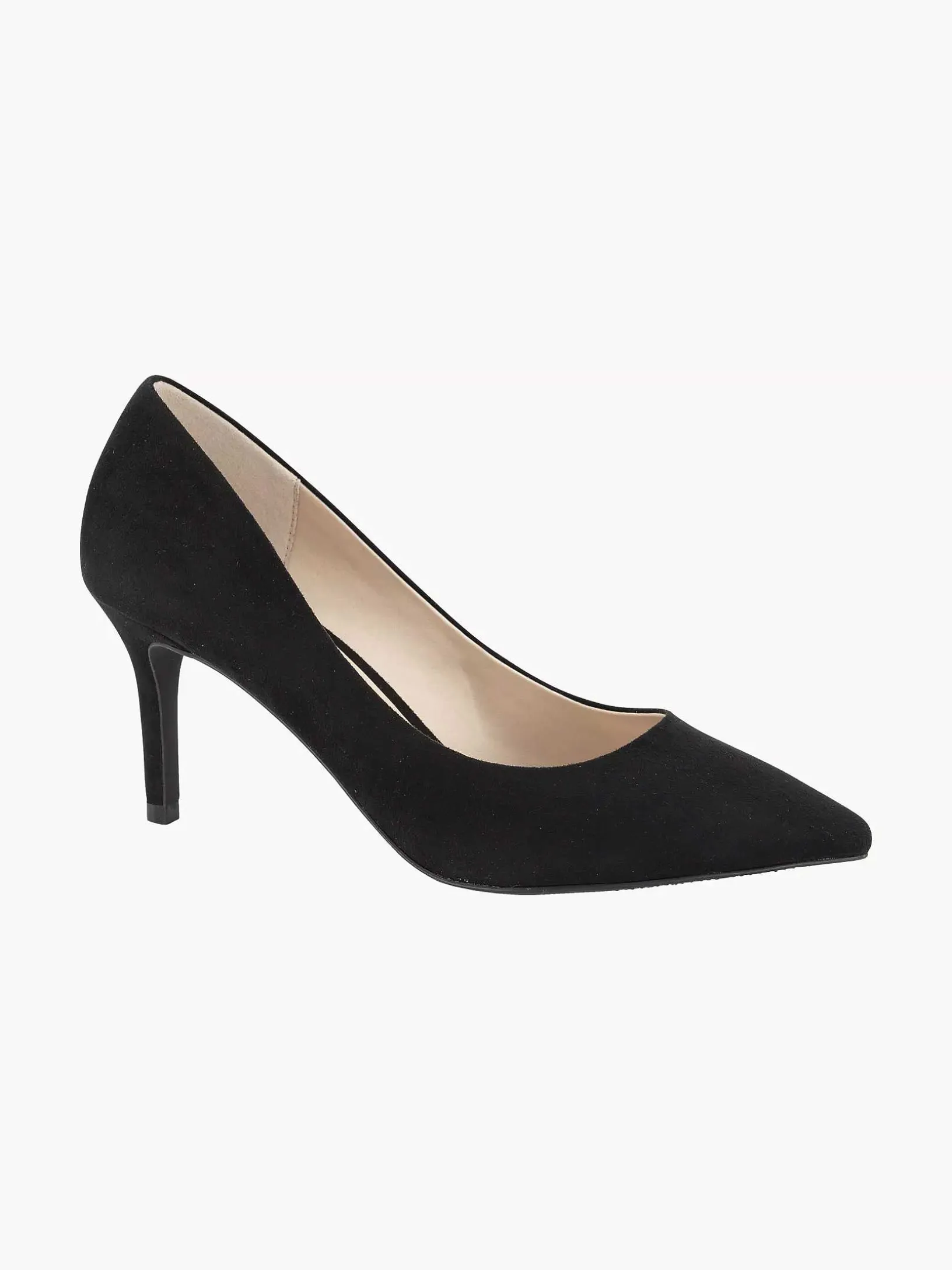 Zwarte Pump Spitse Neus