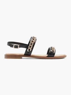 Zwarte Sandaal Sierketting