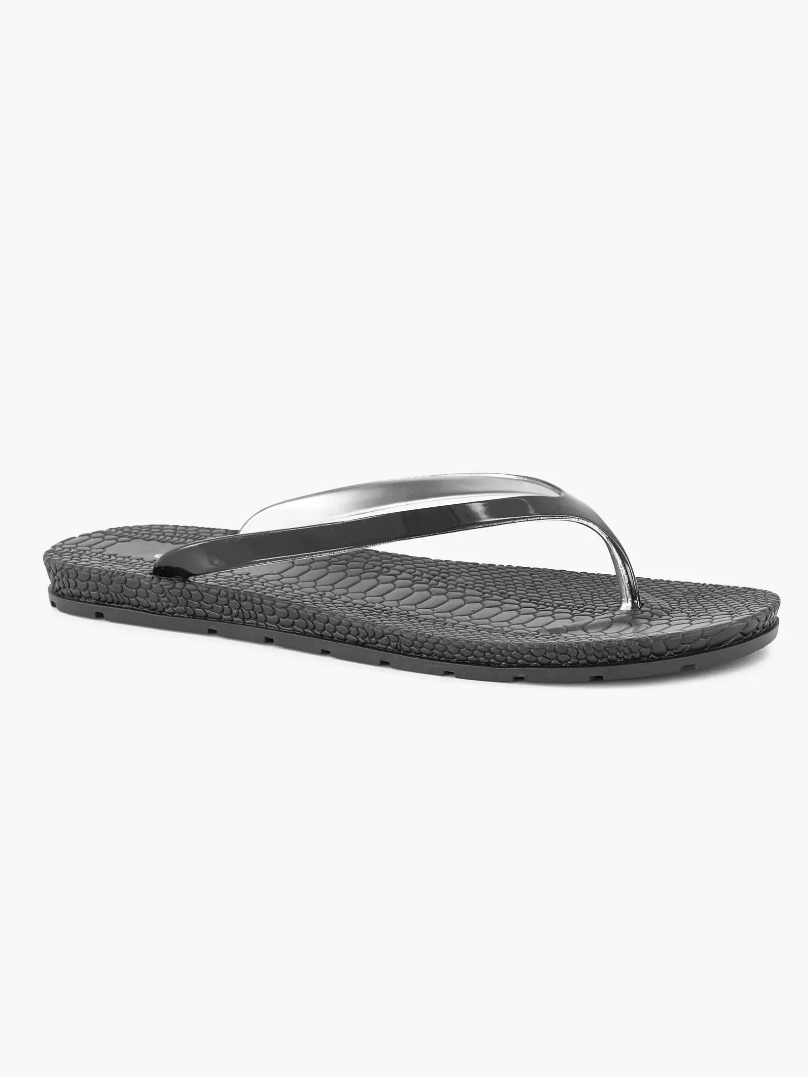 Zwarte Teenslipper