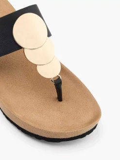 Zwarte Teenslipper