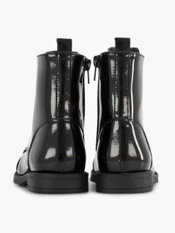Zwarte Veterboot Lak