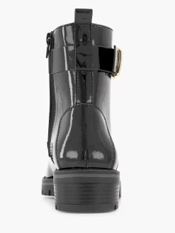 Zwarte Veterboot Lak